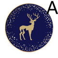 Christmas Ceramic Western Plate Cutlery Set