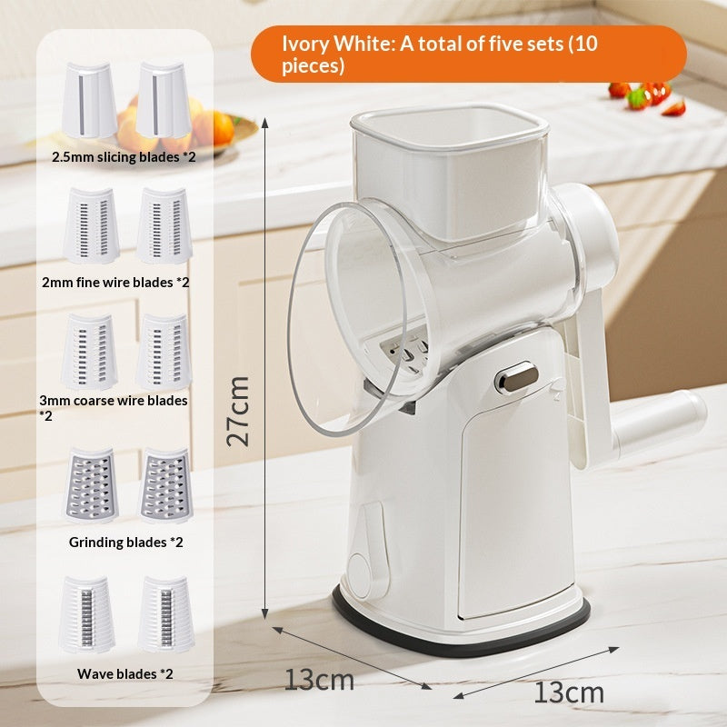 Multi-functional Vegetable Cutter Hand Roller Grater Slicer