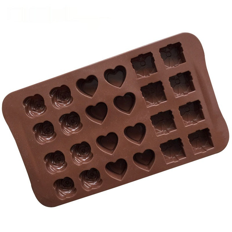 24-hole 3-group Silicone Ice Tray Cold Process Soap Chocolate Mold