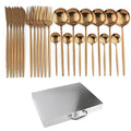 24-piece stainless steel cutlery set