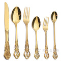 Embossed Spoon Stirring Ice Spoon Banquet Steak Cutlery