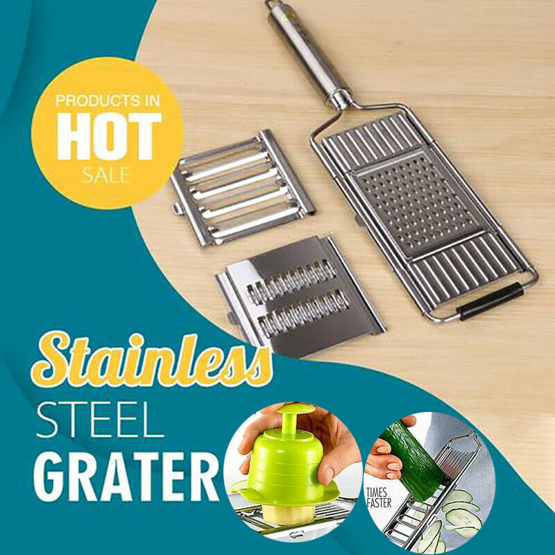 Multifunctional Stainless Steel Grater, Cutting And Slicing Integrated Device