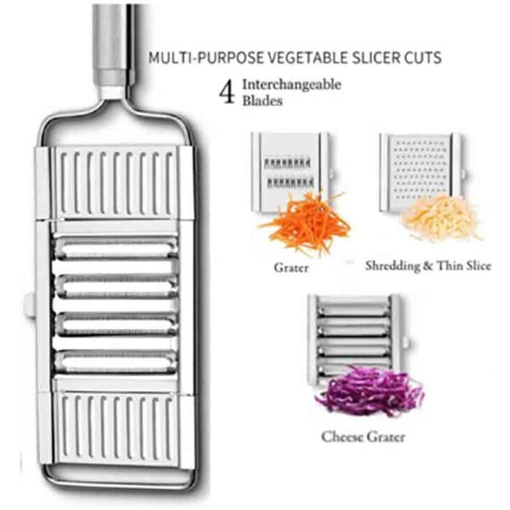 Multifunctional Stainless Steel Grater, Cutting And Slicing Integrated Device