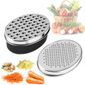 Rose Gold Brass Double-sided Cheese Planer Oval Box Cheese Planer Vegetable Planer Lunch Box Planer Grater