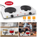 Cooking Electric Heating Plate, 2-burner Electric Stove, 2000 Watt Portable Electric Stove, Glass Stove, Easy To Clean, Suitable For RV&home&camping 110V