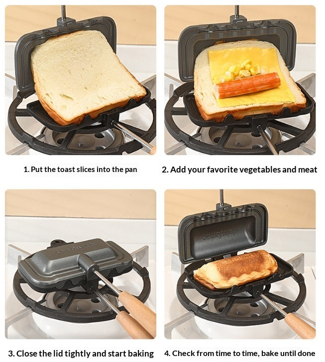 Double Sided Aluminum Alloy Sandwich Baking Tray For Household Kitchen