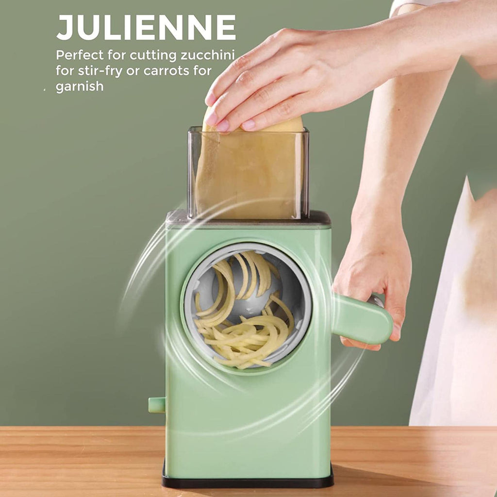 Multifunction Vegetable Cutter Slicer Hand Rotary Grater Shredder Roller N Q1Q4