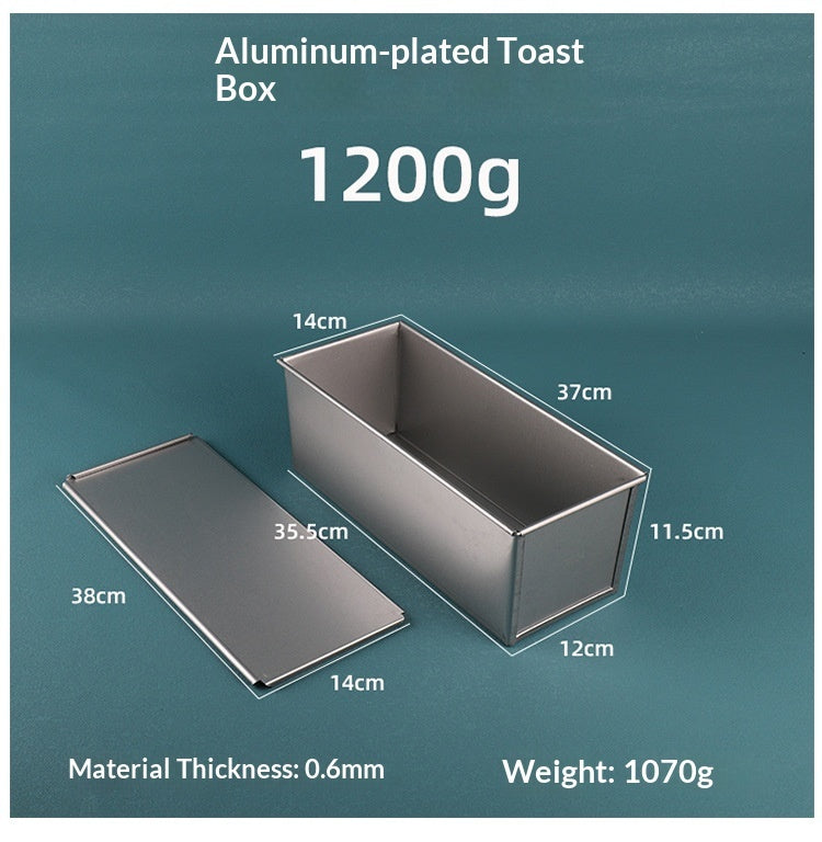 Rectangular Toast Box With Lid Commercial Bread Mold