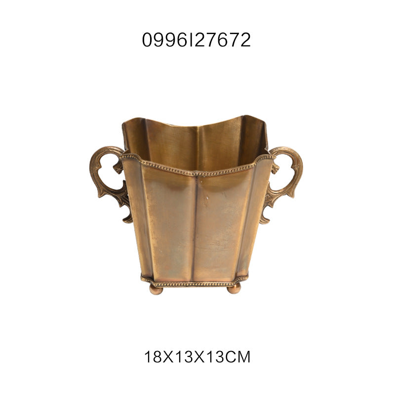 India Imported Brass Tray Storage Tank Ornaments
