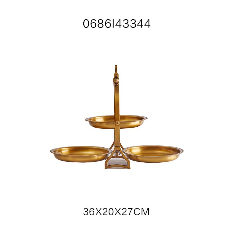 India Imported Brass Tray Storage Tank Ornaments