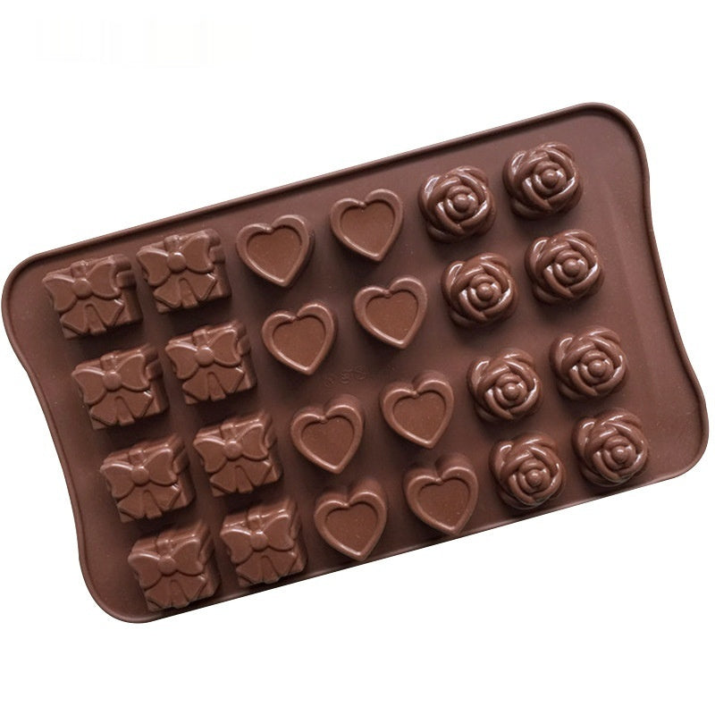 24-hole 3-group Silicone Ice Tray Cold Process Soap Chocolate Mold