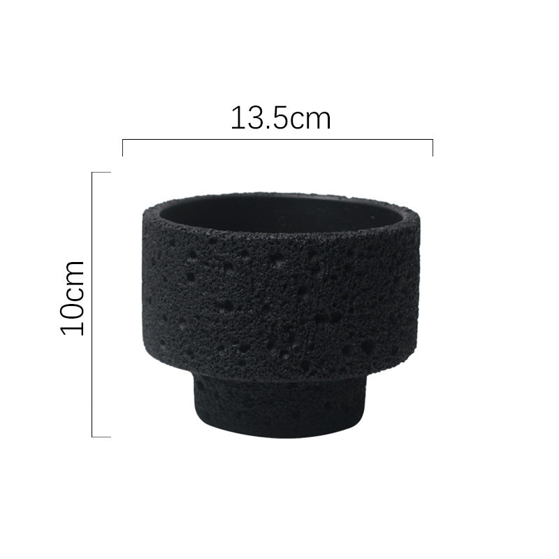 Northern European-style Cement Flower Pot Ceramic Matte Fashion Simple