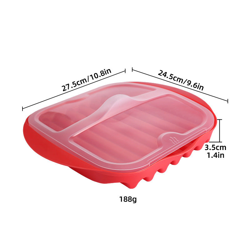 Plastic Microwave Bacon Grill Pan