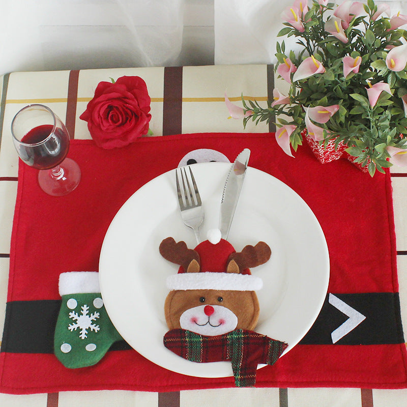 Christmas decorations Restaurant Hotel layout, knives, forks, cutlery, cutlery and knives and forks