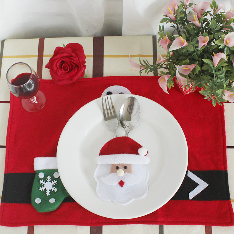 Christmas decorations Restaurant Hotel layout, knives, forks, cutlery, cutlery and knives and forks