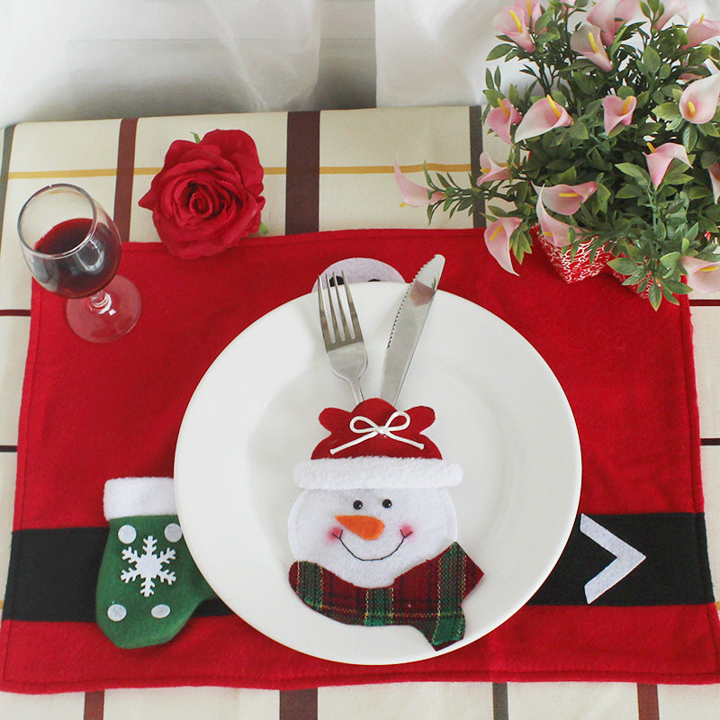 Christmas decorations Restaurant Hotel layout, knives, forks, cutlery, cutlery and knives and forks