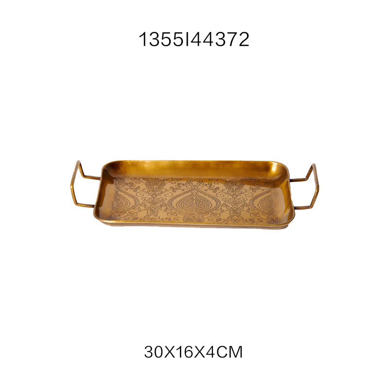 India Imported Brass Tray Storage Tank Ornaments