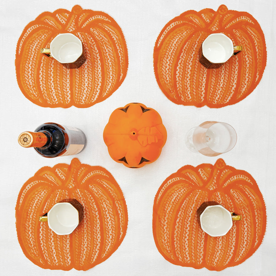 Pumpkin Placemat Woven For Home And Dining