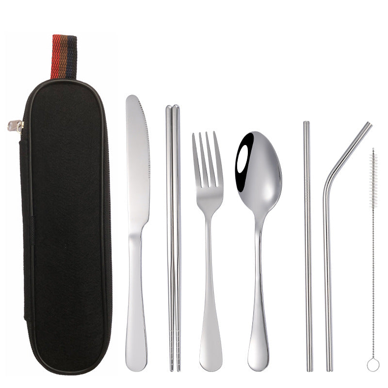 Amazon Cross-border Stainless Steel Cutlery 7-piece Set