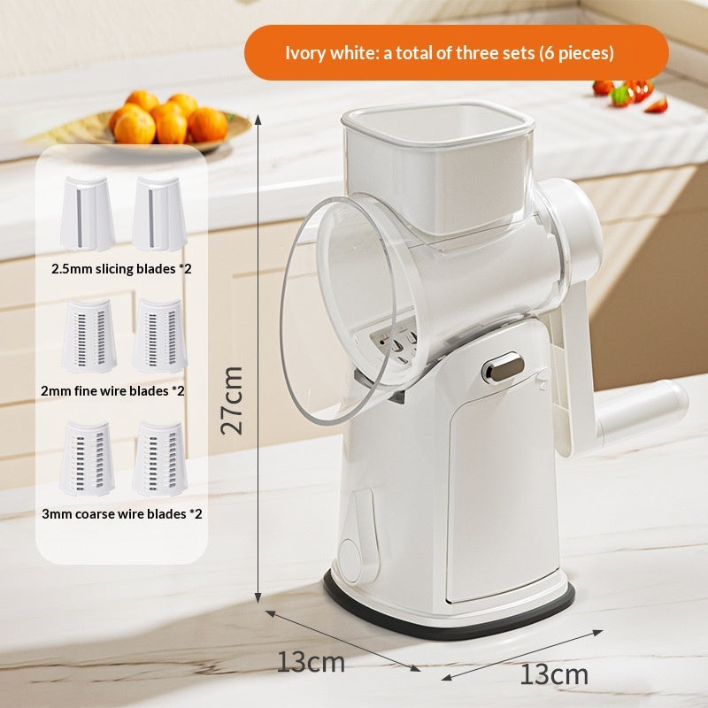 Multi-functional Vegetable Cutter Hand Roller Grater Slicer