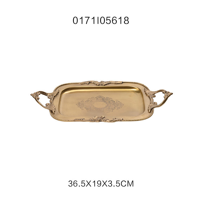 India Imported Brass Tray Storage Tank Ornaments