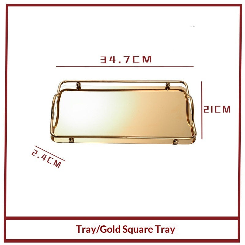 Gold Silver Storage Stainless Steel Tray