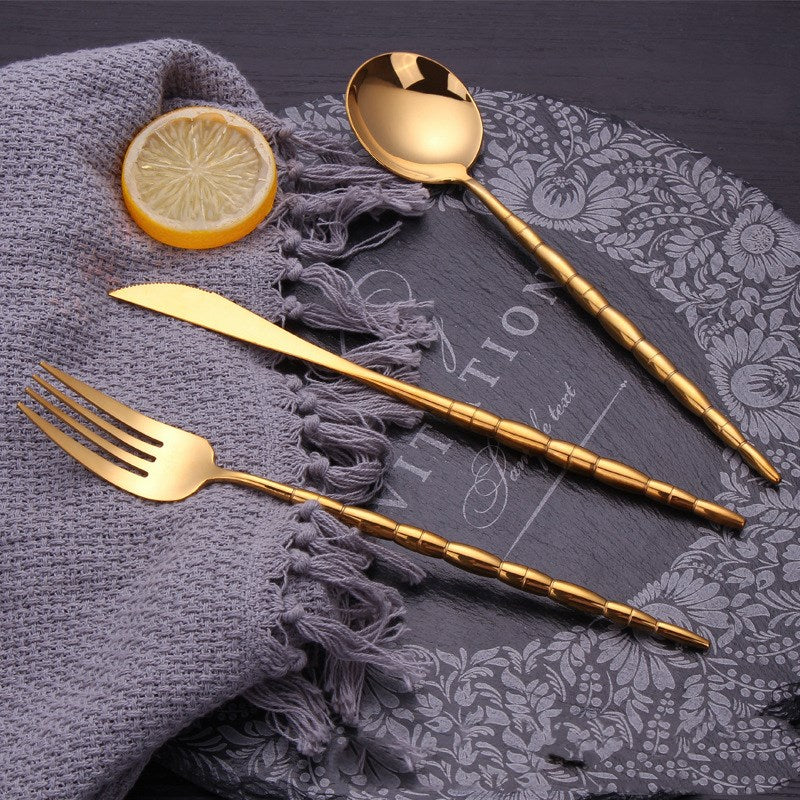 Stainless steel cutlery western tableware steak cutlery spoon