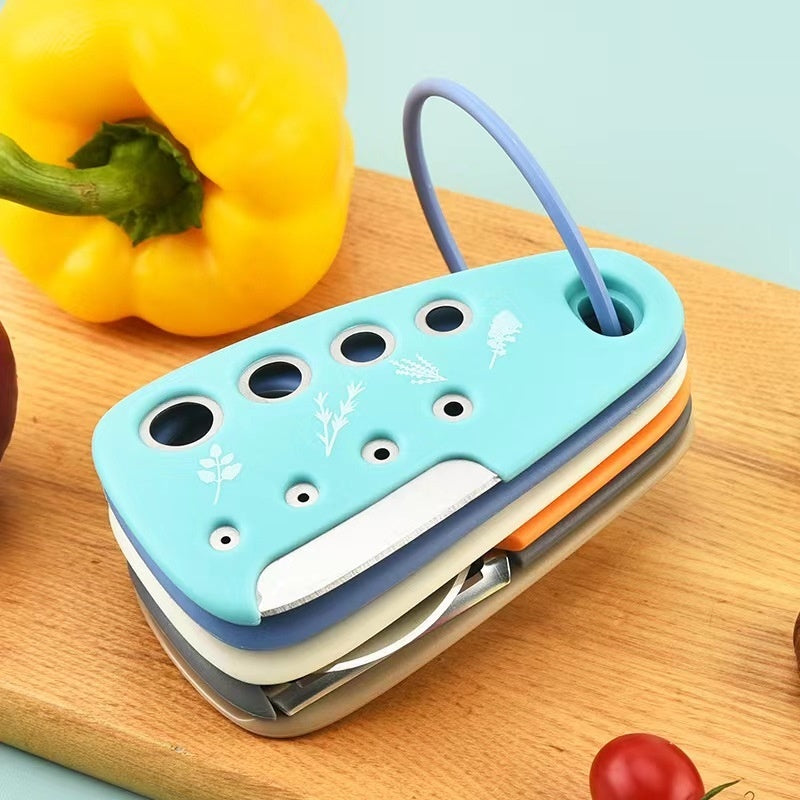 Kitchen Gadget Set 6-Piece Pizza Cutter Vanilla Cutter Bottle Opener Grater Garlic Grinder Set