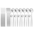 Matte Portuguese Stainless Steel Cutlery Spoon Western Steak Cutlery Dessert Spoon Fork