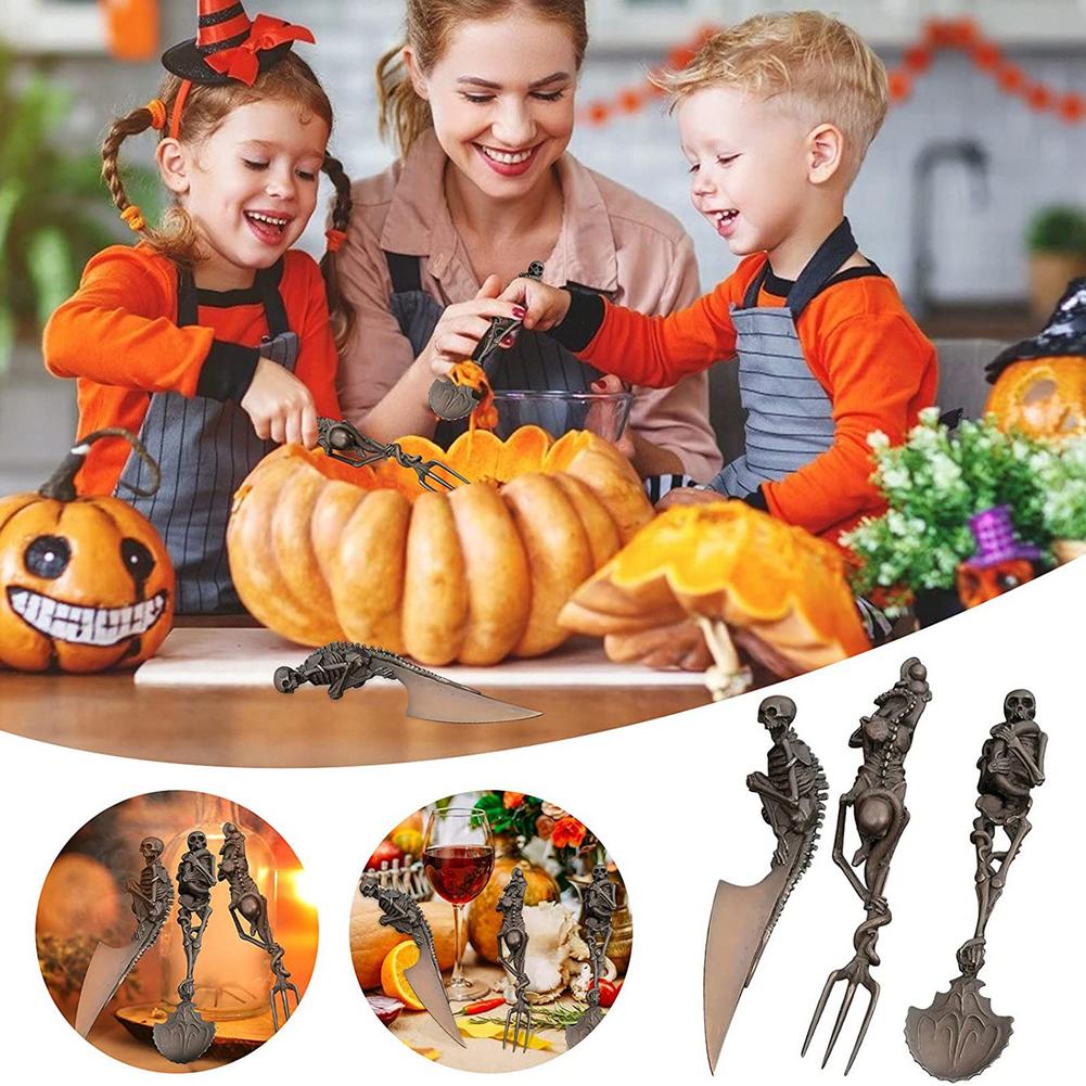 Halloween Gift Skeletal Cutlery Sets