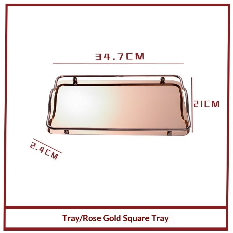 Gold Silver Storage Stainless Steel Tray
