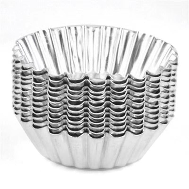 Stainless Steel Egg Tart Cake Mold Cups With Lace Edges For Coconut Egg Tarts