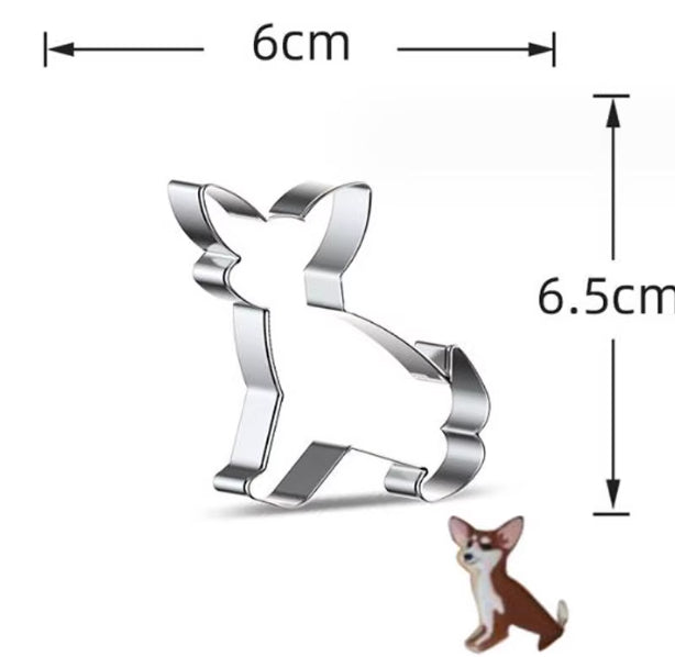 Chihuahua Fondant Cookie Stainless Steel Mold