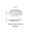 Creative Ceramic Oval Fish Dish Household