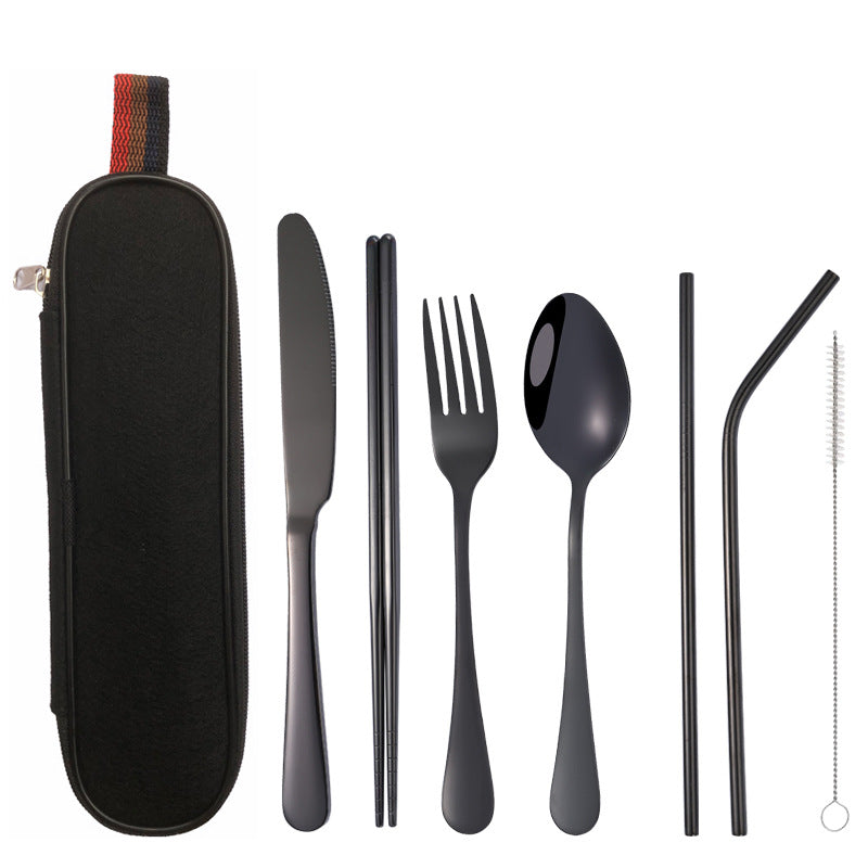 Amazon Cross-border Stainless Steel Cutlery 7-piece Set