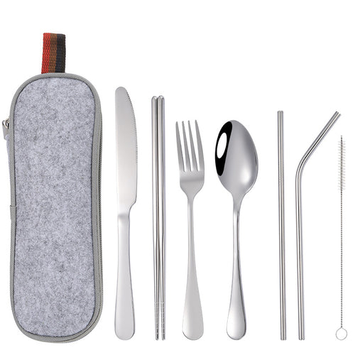 Amazon Cross-border Stainless Steel Cutlery 7-piece Set