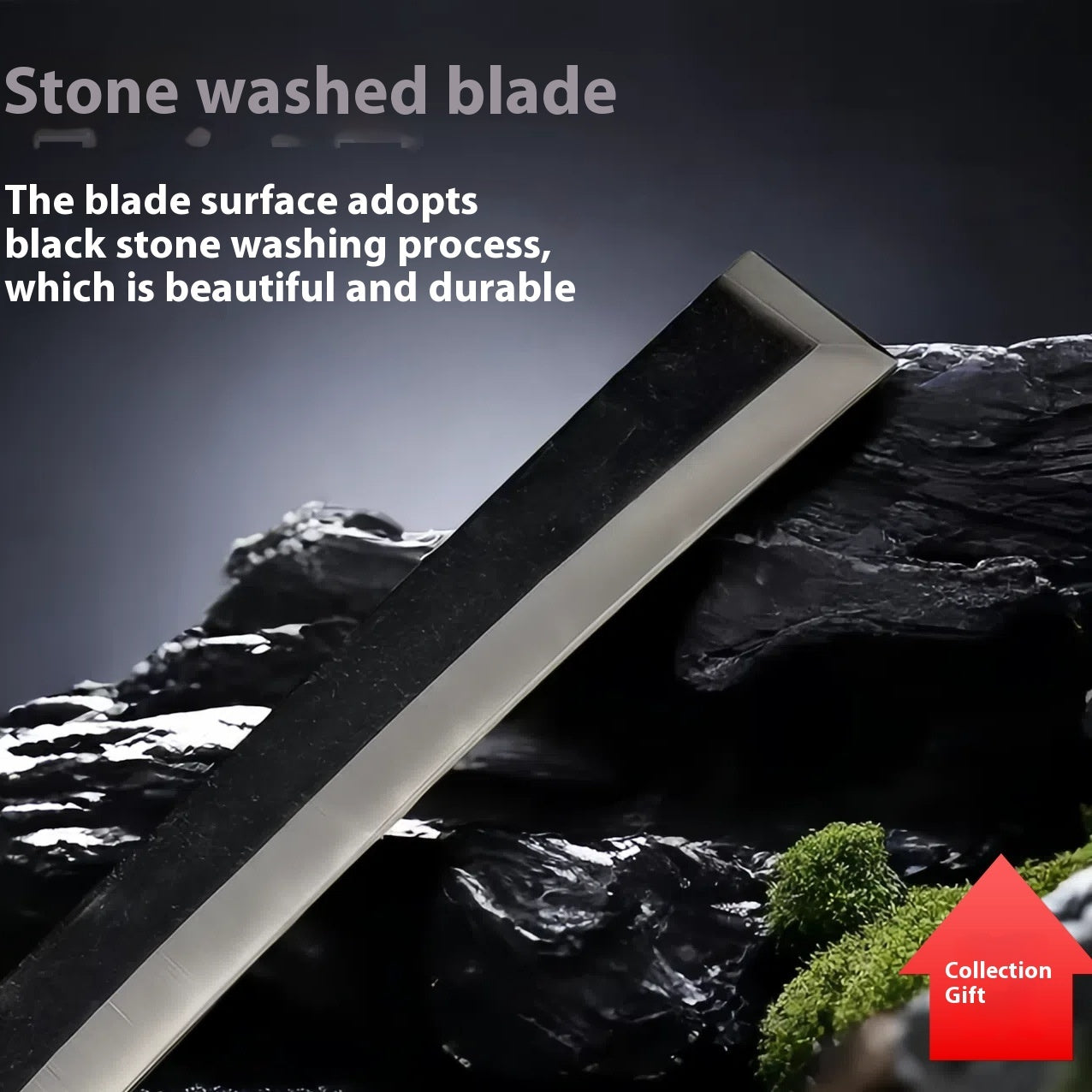 Forged High Manganese Steel Outdoor Machete Camping Firewood Chopping Anti-rust High Hardness