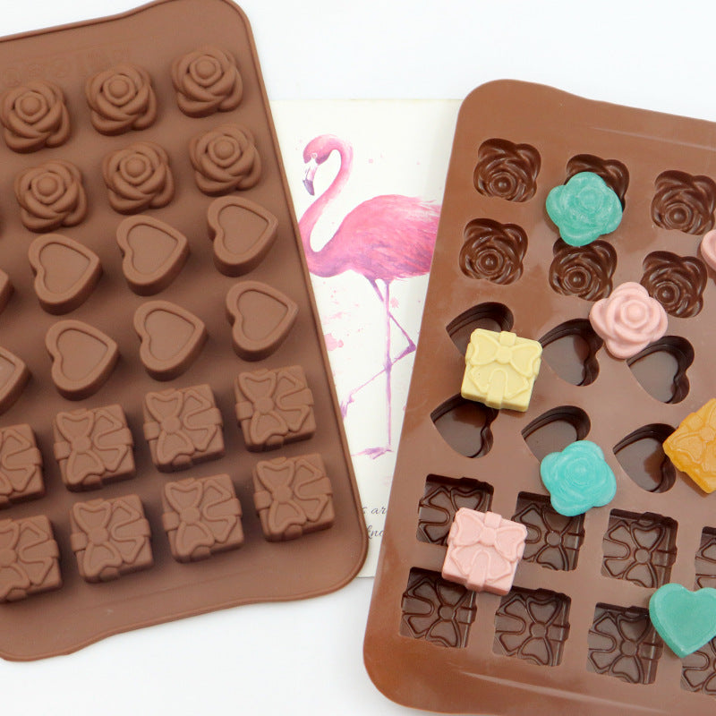 24-hole 3-group Silicone Ice Tray Cold Process Soap Chocolate Mold