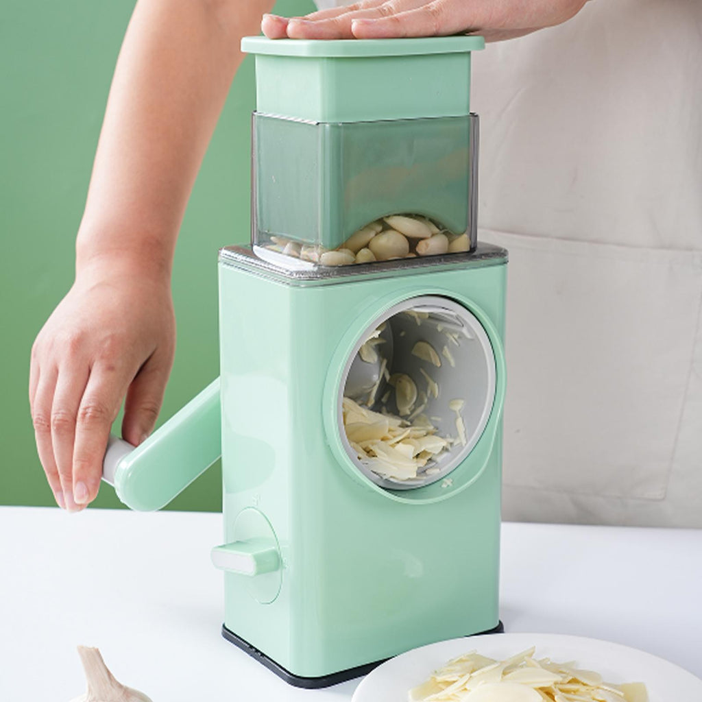 Multifunction Vegetable Cutter Slicer Hand Rotary Grater Shredder Roller N Q1Q4
