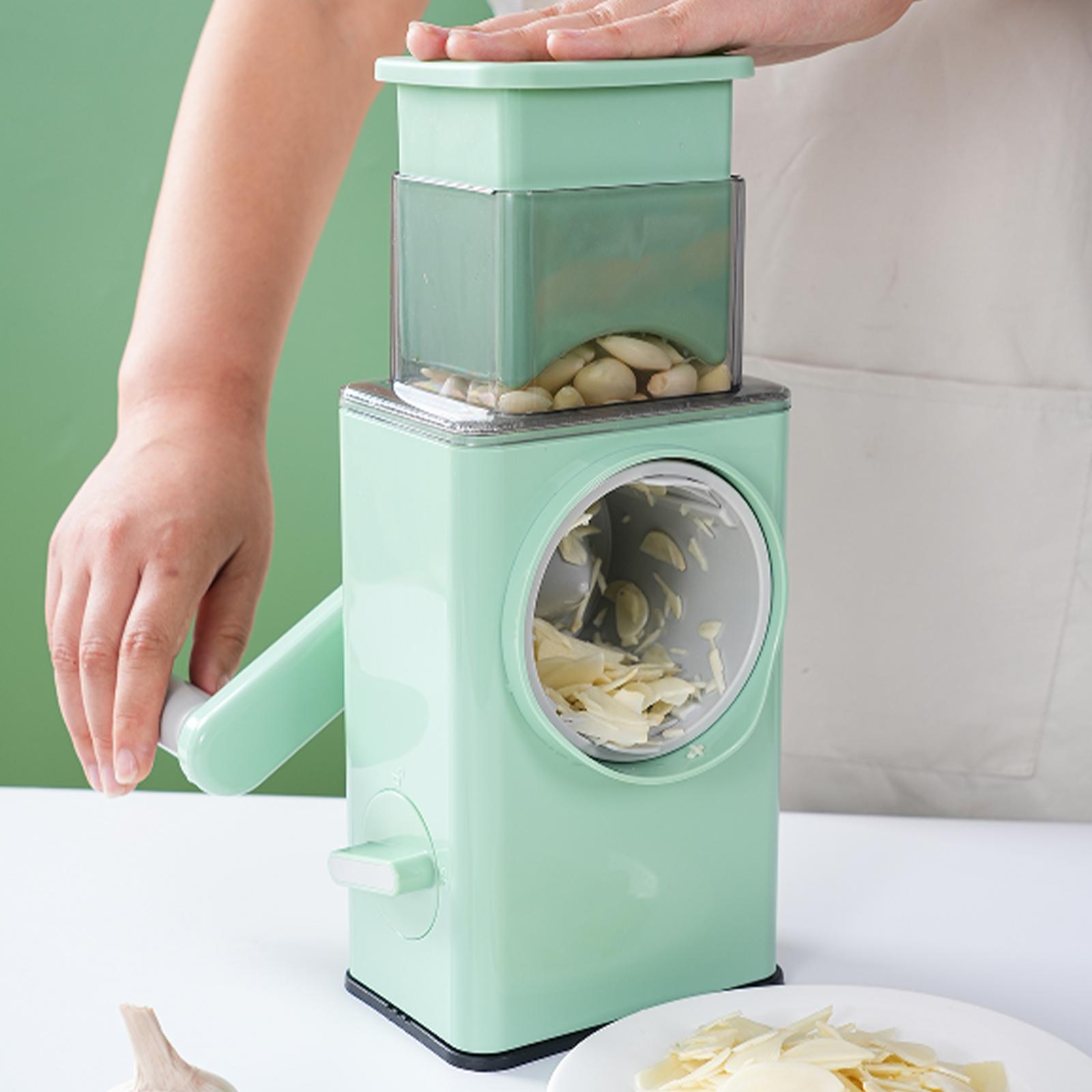 Multifunction Vegetable Cutter Slicer Hand Rotary Grater Shredder Roller N Q1Q4