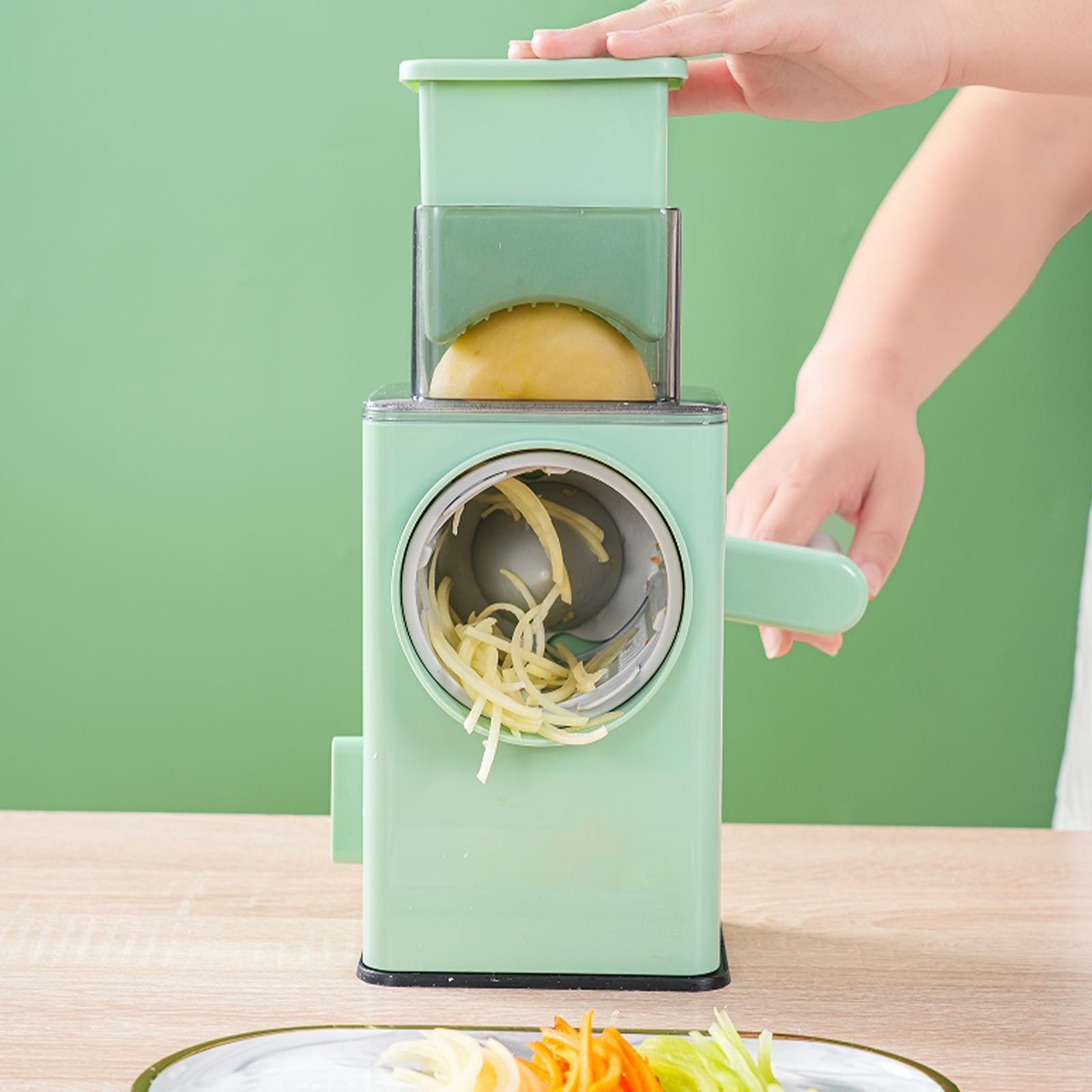 Multifunction Vegetable Cutter Slicer Hand Rotary Grater Shredder Roller N Q1Q4