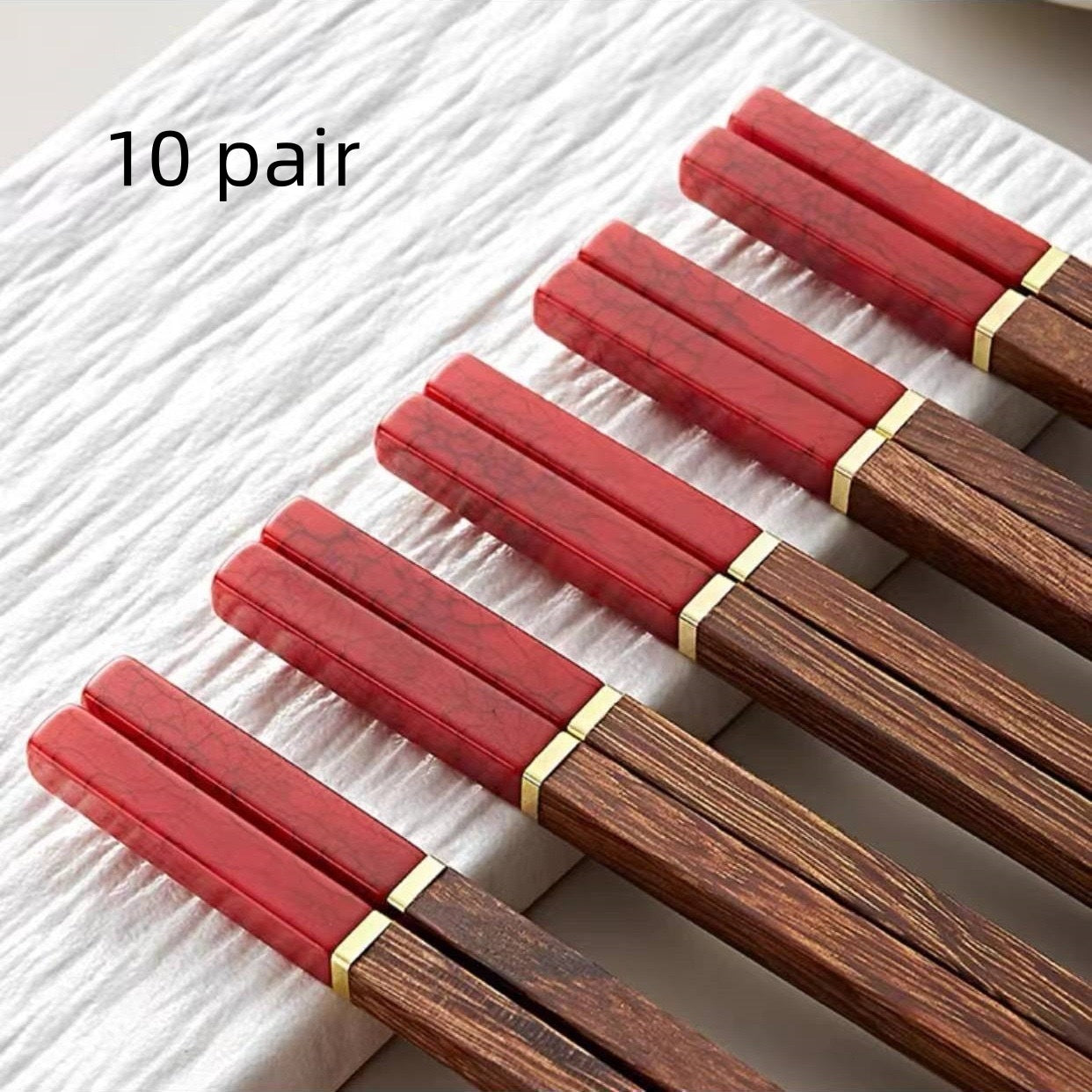 Chicken-wing Wood And Red Sandalwood Premium Natural Solid-wood Chopsticks