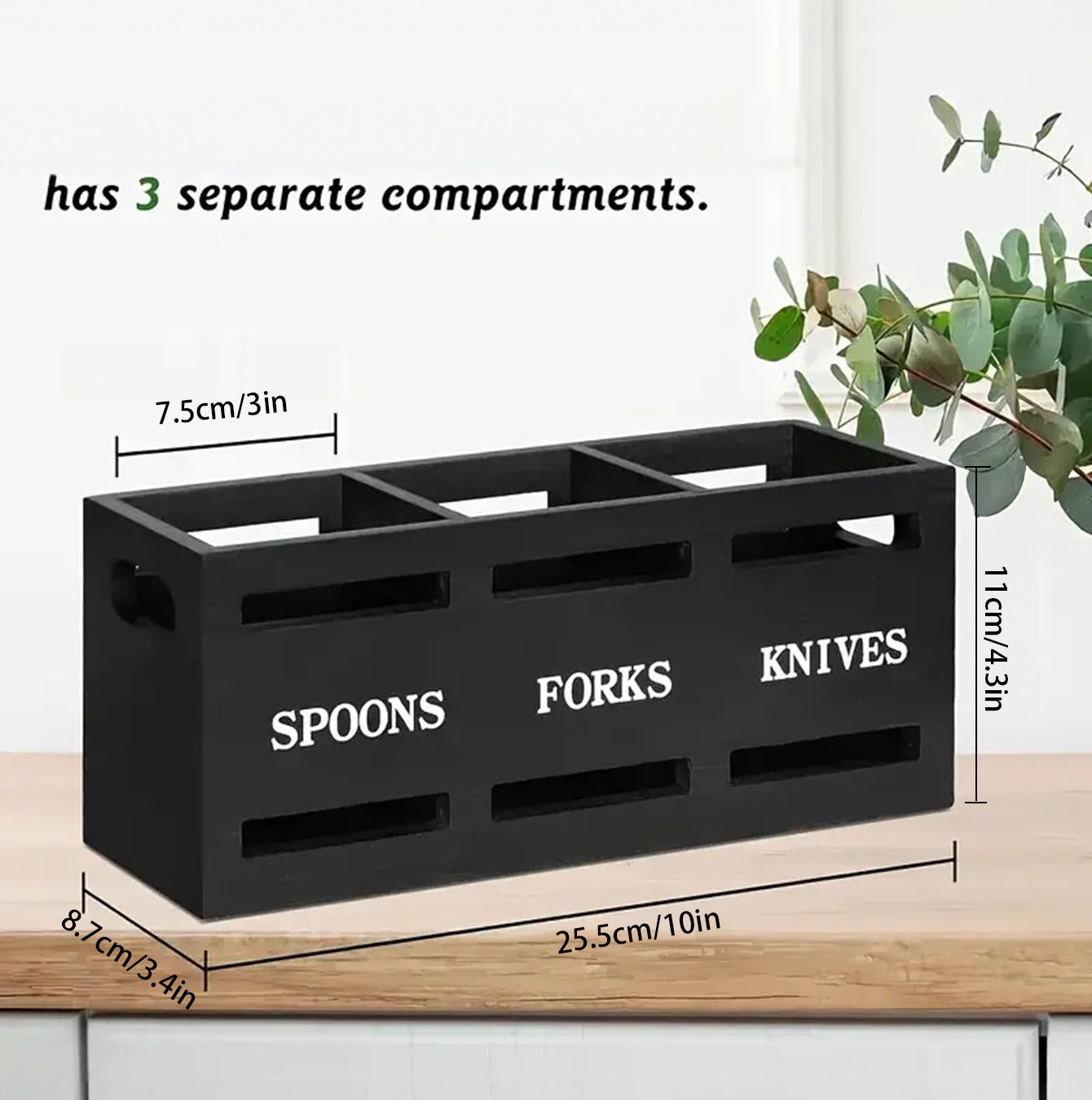 Desktop Divided Cutlery Storage Box