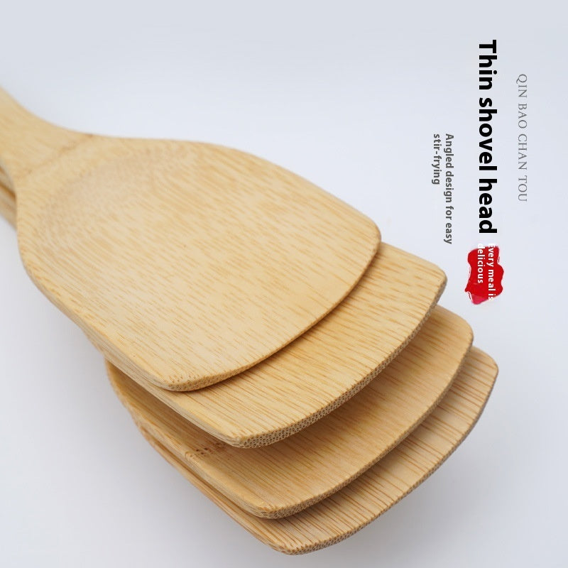 Household High-temperature Resistant Unpainted Bamboo Shovel
