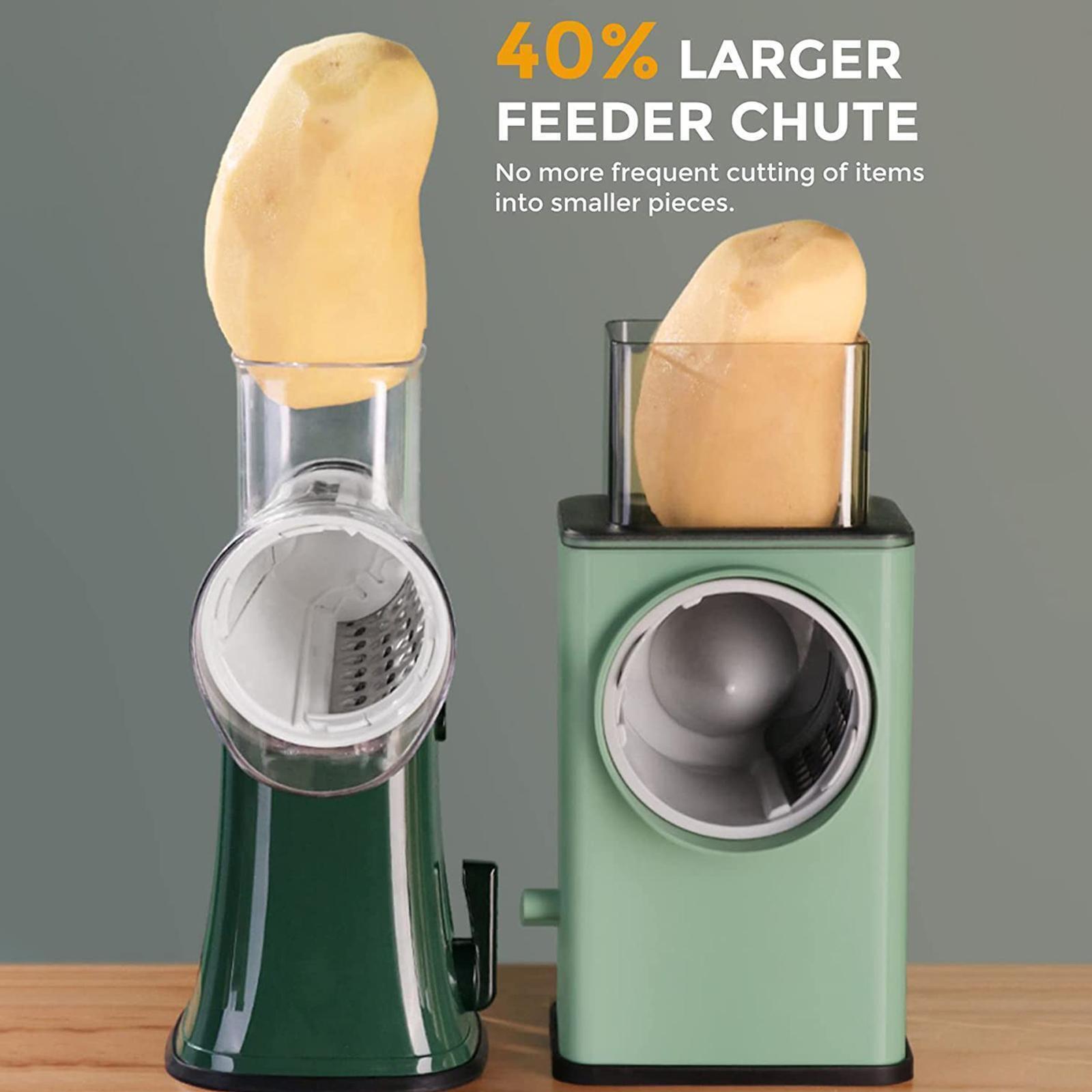 Multifunction Vegetable Cutter Slicer Hand Rotary Grater Shredder Roller N Q1Q4