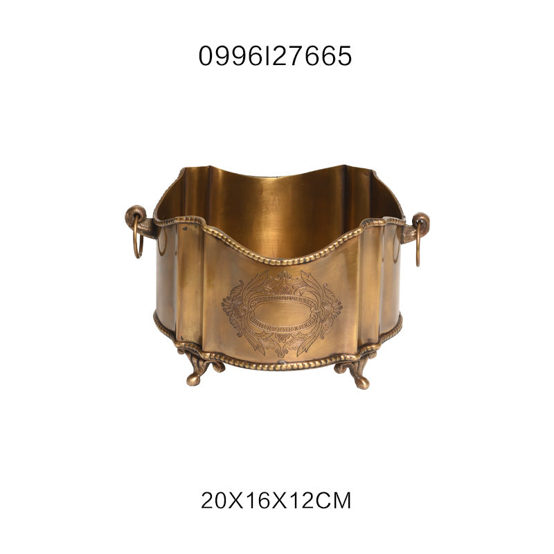India Imported Brass Tray Storage Tank Ornaments