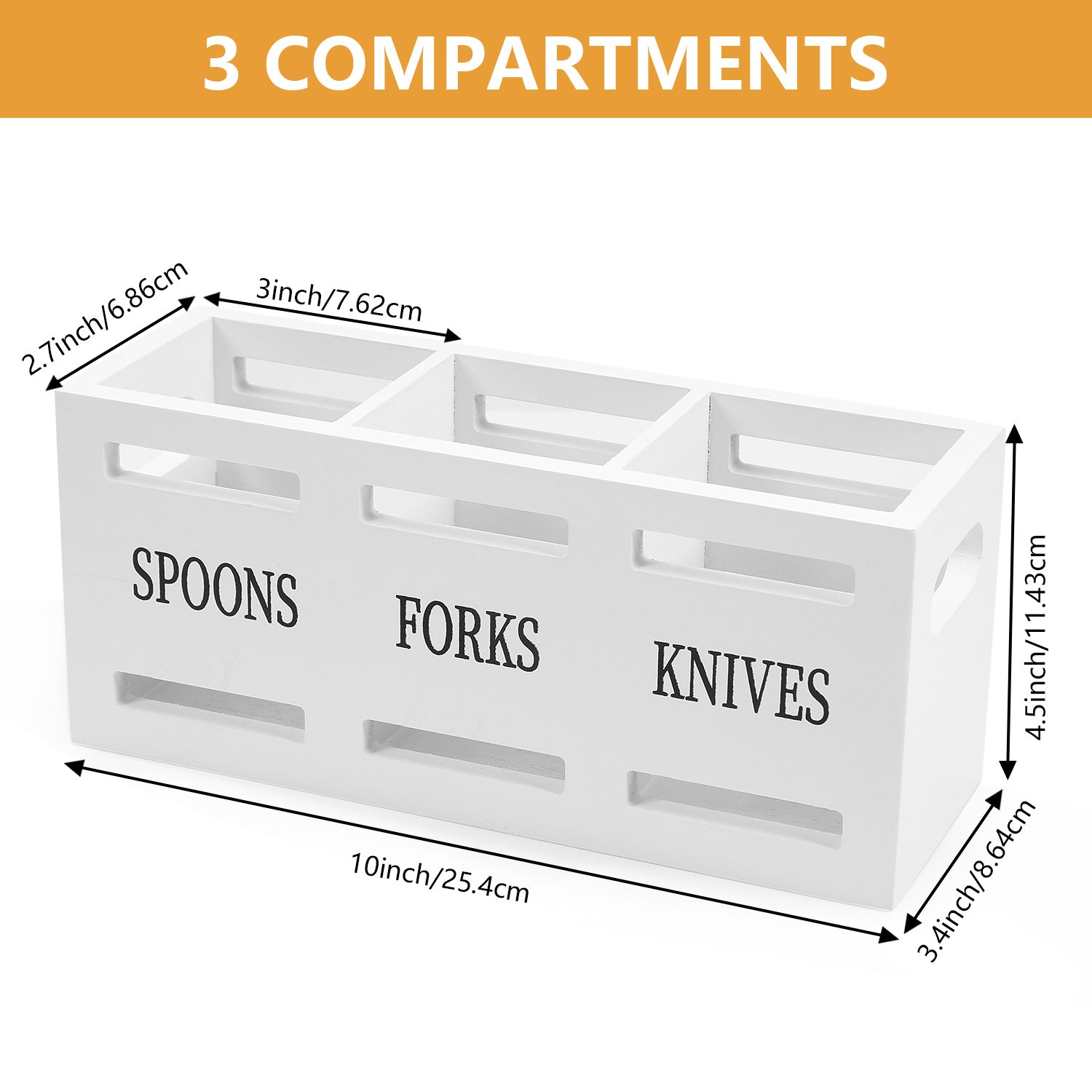 Desktop Divided Cutlery Storage Box