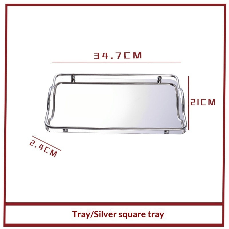 Gold Silver Storage Stainless Steel Tray