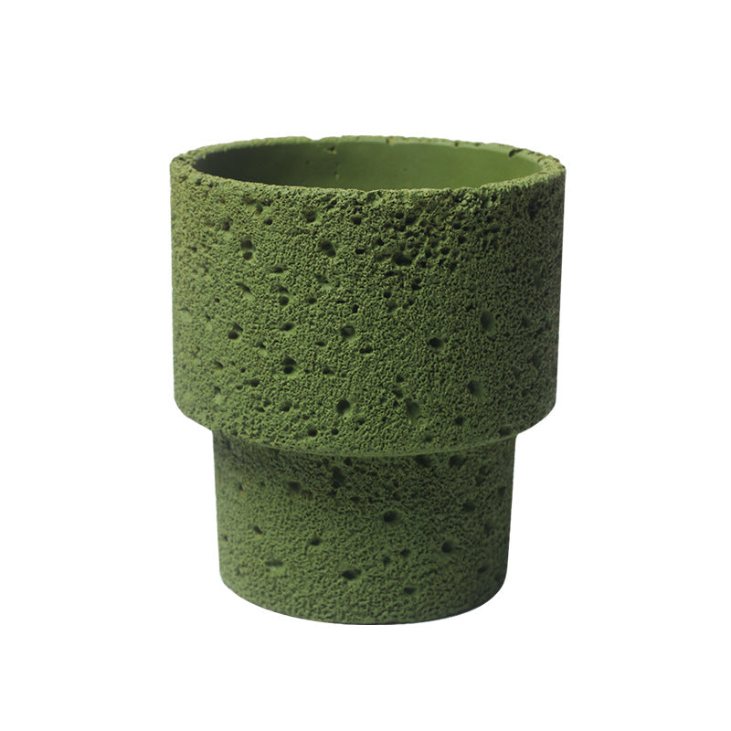 Northern European-style Cement Flower Pot Ceramic Matte Fashion Simple