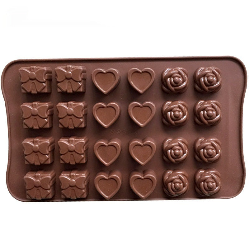 24-hole 3-group Silicone Ice Tray Cold Process Soap Chocolate Mold